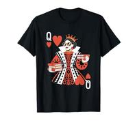 Modern Queen Of Hearts Livre Amoureux de lire des romans romantiques T-Shirt
