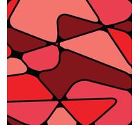 Modern Red Abstract Blank Journal Notebook - 8.5 x 8.5 in Square, 100 Pages: Perfect for sketching, doodling, creative writing, drawing, and free expression.