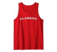 Modern Retro Alabama Distressed Style Print Débardeur