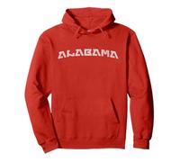 Modern Retro Alabama Distressed Style Print Sweat à Capuche