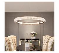 Modern Ring Crystal Chandelier Gold Italian Design Circle Hanging Lamp Led Home Decor Cristal Lustre For Villa Duplex