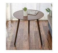 Modern Round Wooden End Table Side Table Living Room Storage Small Coffee Table Walnut Brown Coffee Tea End Table (Size : 123.6" Dx24.0 H) (18.9" Dx20.5 H)