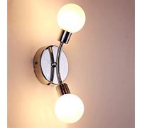 Modern Simple Wall Lamp Bedside Light Bedroom Creative Wall Light Double Head Read Light Write Station Bar Counter Wall Lamp Sconce (Size : 2-Head) (Size : 1-Head)