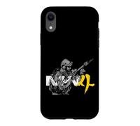 Modern Soldier Ready for Warfare and Duty Design 1 of 4 Coque pour iPhone XR