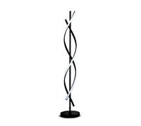 Modern Spiral Floor Lamp, Dimmable Black Floor Light with 3 Color Temperatures, Cable Switch, Energy Saving Reading Lamp for Indoor Decoration Lighting, Living Room, Bedroom, Office, Study