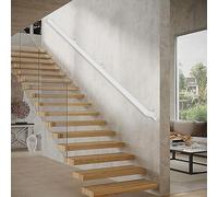 Modern Stair il Kit de garde-corps intérieur/extérieur en métal blanc en fer forgé pour escaliers couloirs - Installation facile Support pour marches sécurisées