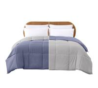 Modern Threads Couette réversible en Duvet Alternatif (Bleu Infinity/Argent, King Size)