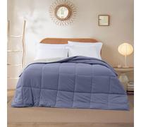 Modern Threads Couette réversible en Duvet Alternatif (Bleu Infinity/Argent, Queen Size)
