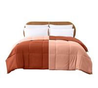 Modern Threads Couette réversible en Duvet Alternatif Rouille/Argile pour lit Simple