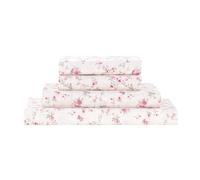 Modern Threads Draps imprimés en Microfibre Douce - Draps de lit Luxueux - Comprend Un Drap Plat, Un Drap-Housse avec Poches Profondes et des taies d'oreiller - Rose Cachemire pour Grand lit