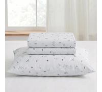 Modern Threads Ensemble de draps 4 pièces en Flanelle 100% Coton - Douce et Durable pour Toutes Les Saisons, Camping Voyage pour Grand lit