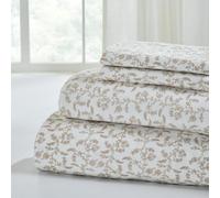 Modern Threads Ensemble de draps 4 pièces en Flanelle 100% Coton - Douce et Durable pour Toutes Les Saisons, pour Grand lit vévien