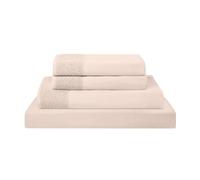 Modern Threads Includes Flat, Fitted Sheet with Deep Pockets, & Pillowcases Parure 4 pièces en Microfibre avec Dentelle crochetée pour très Grand lit, Rose poudré, King