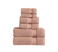 Modern Threads Lot de 6 Serviettes de Luxe à séchage Rapide, pelucheuses et Ultra absorbantes pour Une expérience de Spa, Argile