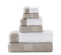 Modern Threads 2 Serviettes de Bain et 2 débarbouillettes, Coton, Taupe, Standard