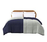 Modern Threads Pacific Coast Textiles Couette réversible en Duvet Alternatif (Eclipse/Argent, lit Simple)