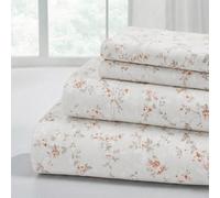 Modern Threads Parure de lit Douce et Soyeuse en Microfibre Infroissable - Comprend Un Drap Plat, Un Drap-Housse avec Poches Profondes et des taies d'oreiller - Argile Rose Cachemire, Grand lit