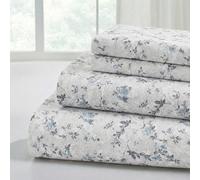 Modern Threads Parure de lit Douce et Soyeuse en Microfibre Infroissable - Comprend Un Drap Plat, Un Drap-Housse avec Poches Profondes et des taies d'oreiller - Rose Cachemire, Grand lit