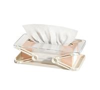 Modern Tissue Holder Box with Spring Mechanism | Spring-Loaded Modern Tissue Case for Bathrooms, Kitchens, Dining Rooms, TV Stands, Nightstands, Dressers, and Home Spaces Decor