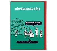Modern Toss Brainbox Candy Cartes de Noël amusantes officielles - Cartes de Noël hilarantes pour amis, amis, collègues, collègues, hommes et femmes