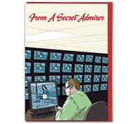 Modern Toss Brainbox Candy Cartes de Saint-Valentin officielles amusantes - « CCTV Admirer » - Cartes de Saint-Valentin grossières pour petit ami, petite amie, mari, épouse, partenaire - Vendues par