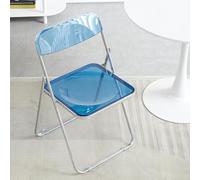Modern Transparent Acrylic Folding Chair, Stylish Outdoor Lawn Seating, polyvalent for Bedroom, Living Room, Patio - Space-Saving Design, Easy to Store