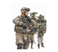 Modern U.s. Army Armor Crewman & Infantry- 1:35e - Trumpeter
