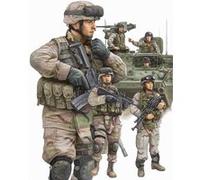 Modern U.s. Army Armor Crewman & Infantry- 1:35e - Trumpeter G