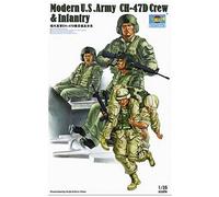 Modern U.s. Army Ch-47d Crew & Infantry - 1:35e - Trumpeter G