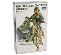 Modern U.S.Army CH-47D Hélicoptère Crew & Infantry 1:3 5 Plastique Figurine