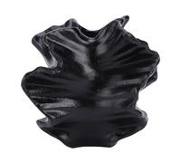Modern Vase Unbreakable VasesBlack Minimalist Desktop Decoration Resin Flower Vase for Living Room Office Desktop Wedding Decoration