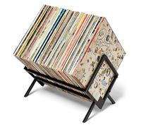 MODERN VINYL Schallplattenhalter - mattschwarzes Metall - 80-100 LPs Aufbewahrung - einfache, schnelle Montage - Vinyl-Display, Zeitschriften, Akten