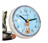 Modern Wall Clock - Kitchen Wall Clock Room Decor | Suction Cup Non Ticking Small Cute | Waterproof Battery Operated Cute For Home Living Room Bathroom School Classroom Office Farmhouse Desk Shelf