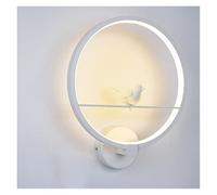 Modern Wall Lamps Art Angel Nordic Creative for Living Room Bedroom Bedside Lighting Bracket High-Power Led Lustre Home (Color : Coupleswhite) (Onebirdwhite)