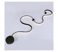 Modern Wall Lamps for Bedroom Study Living Balcony Room Acrylic Home Deco in White Black Iron Body Sconce Led Lights Fixtures (Color : C77CMwhite Size : Warmwhite) (D128cmblack Coolwhite)
