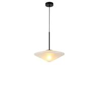 Modern White Glass Pendant Lamp E27 Bulb Wire Adjustable For Dining Room Bedroom Kitchen Parlor Chandelier