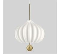 Modern White Glass Pendant Lamp For Dining Room Kitchen Hanging Light Fixtures E27 Bulb Wire Adjustable Gold Metal