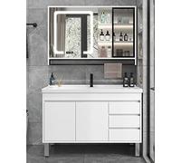 Modern Woo Vani de salle de bain avec lavabo 177,8 cm Miroir mural 61 cm Lavabo et Sto Solut pour maisons contemporaines