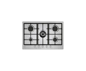 Moderna CHG74WTX Cuisinière à gaz encastrable en acier inoxydable de 74,5 cm, 5 brûleurs