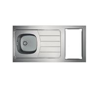 Moderna Evier cuisinette ISEO 1 cuve 1200 mm - INOX 18/10 Lisse - vidage Manuel Inclus
