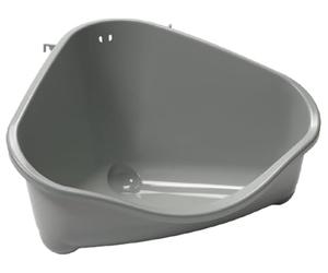 MODERNA Grand bac à litière d'angle Olive 49 cm