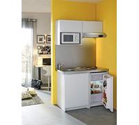 MODERNA Kitchenette complète CADETTE 120x60 Blanc Mélaminé