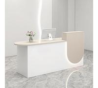 ModernDesk avec tiroirs verrouillables Élégant comptoir de caisse enregistreuse pour magasins Artisan Fair Display G Right 130 cm Éclairage d'ambiance doux