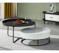 Moderne 2x tables basses design table basse café d'appoint JVmoebel