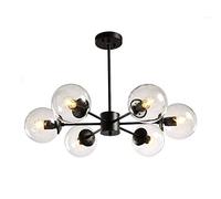 Moderne 6 lumières Chandelier Armoiries réglables au Milieu du siècle Éclairage Pendentif Vintage