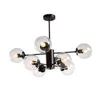 Moderne 6 lumières Chandelier Armoiries réglables au Milieu du siècle Éclairage Pendentif Vintage