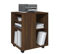 Moderne Armoire roulante BURKE, MEUBLE BAS, Chêne marron 60x53x72 cm, Bois d'ingénierie AA3176