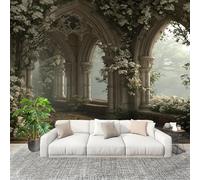 Moderne Art Fresque Papier Peint 400x280cm Architecture De RêVe De Style EuropéEn Poster mural intissé Décoration Murale De Couleur Claire pour Fresque Murale 3D HD pour Salon Chambre Cuisine