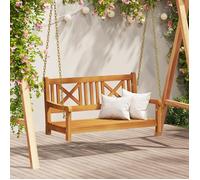 Moderne Banc d’extérieur-Banc swing de jardin 2 places 110x56x58 cm en bois massif d'acacia @FR(524858)