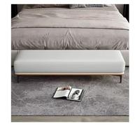 Moderne Banc de Chambre à Coucher, Banc d'entrée en Cuir PU, Tabouret de lit rembourré avec Pieds en métal, for Salon, Hall d'entrée, Salle à Manger, Chambres à Coucher Décoratif(120 * 50 * 40cm)